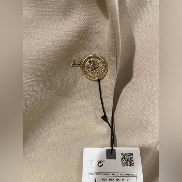 BRAND NEW ZARA LONGLINE BLAZER NWT - Picture 4 of 5